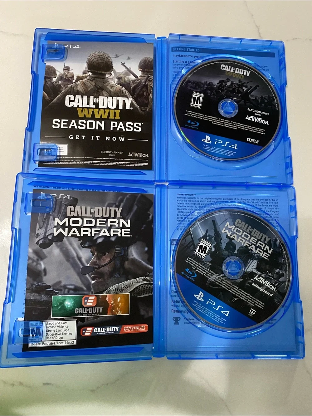 Call of Duty: Modern Warfare & WWII Bundle - PS4 - Like New
